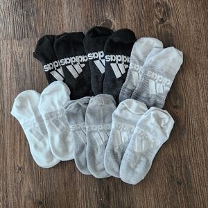 Adidas Women's Superlite Badge of Sport No Show Socks (6-pair) Size M